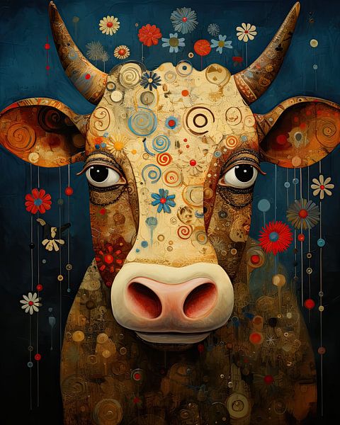 Cow abstract by Wall Wonder