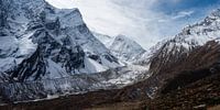 Glacier sur les flancs du Manaslu, Népal