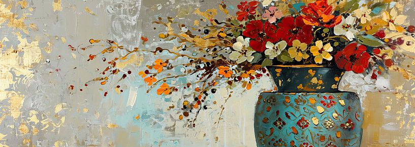 Luxury Flowers | Abstract Flowers by Eye catching paintings