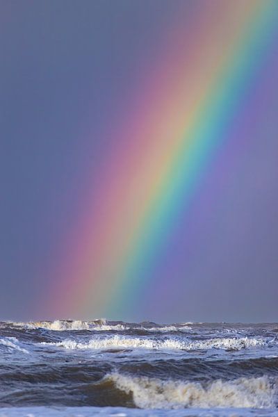Wide Rainbow over North Sea by Yanuschka | Fotografie Noordwijk