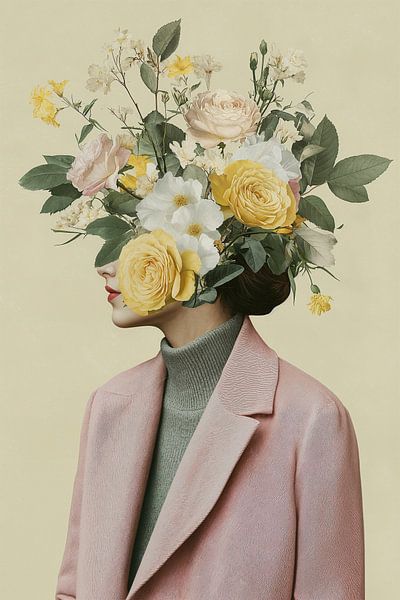 Pensées fleuries en rose par Studio BB