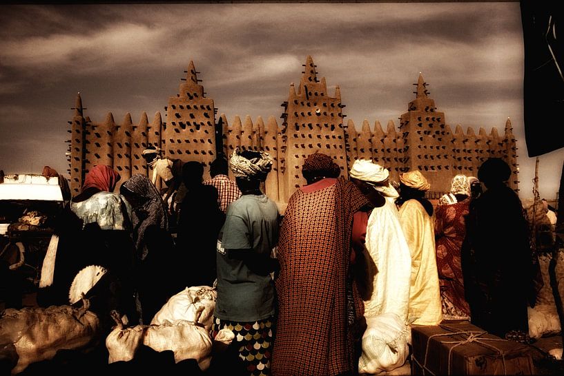 markt in djenne van Frank Kanters