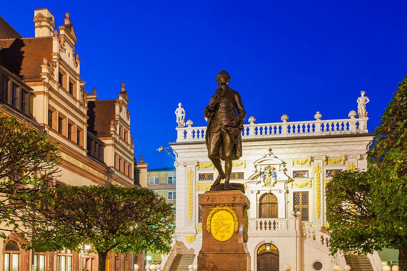 Naschmarkt à Leipzig la nuit par Werner Dieterich