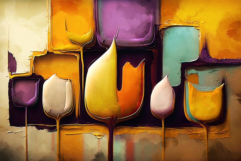 Abstrakte Tulpen von Jacky