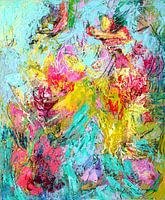 Expressionistisch Buntes Abstraktes