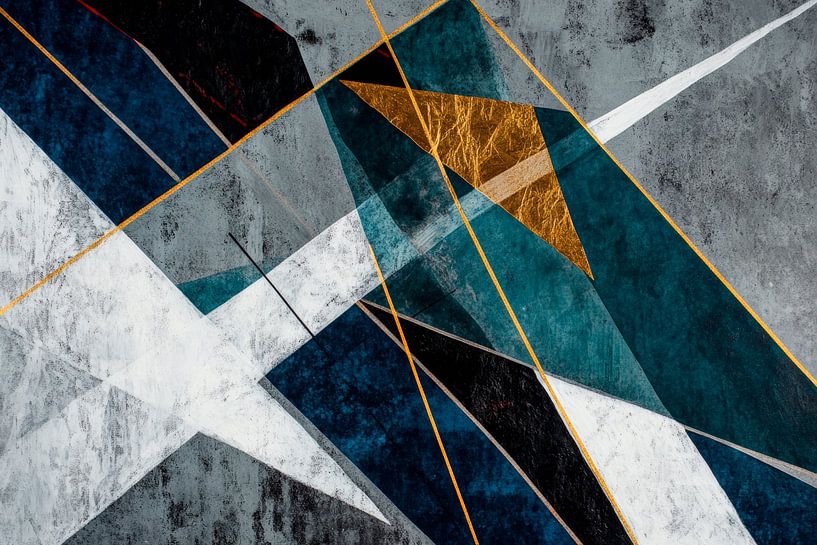 Geometrische Harmonien – Farbenspiel von Poster Art Shop