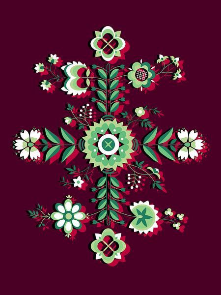 Scandinavian floral design by Studio Mattie