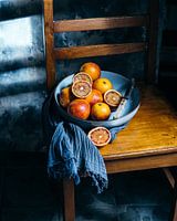 Oranges in blue