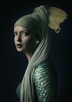 Fishgirl with a pearl