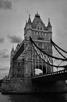 Towerbridge London close to black and white