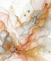 Abstrait en rose et or. ( 2 )