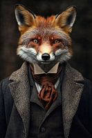 Le renard en costume démodé