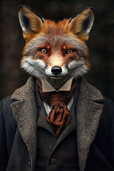Fox in old-fashioned suit by Imagine
