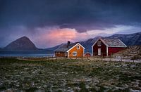 Sukkertop Aussichtshütten von Godøy, Norwegen