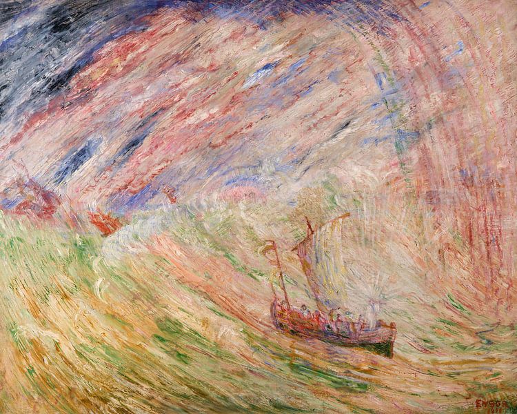 James Ensor. Christus bringt das Meer zur Ruhe von 1000 Schilderijen