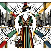 Art Deco Mode Frauen