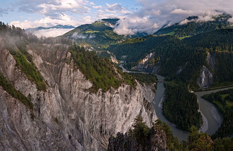 The Rhine Valley in Switzerland by Volker Banken