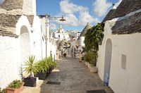 Märchenhafte Trulli-Straße in Arbelobello.