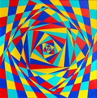 Gemälde Kippbare Quadrate