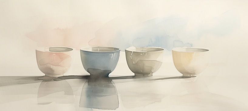 Quatre tasses de zen par Zen et Plus