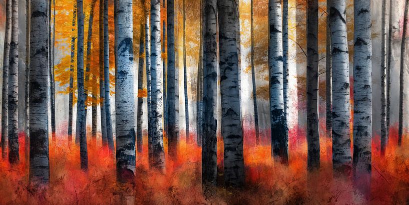 Birch forest by Bert Nijholt