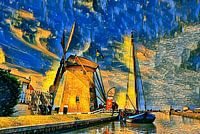 Windmühle Westland á la Vincent van Gogh