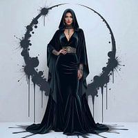 Mystieke elegantie in een zachte groene tint