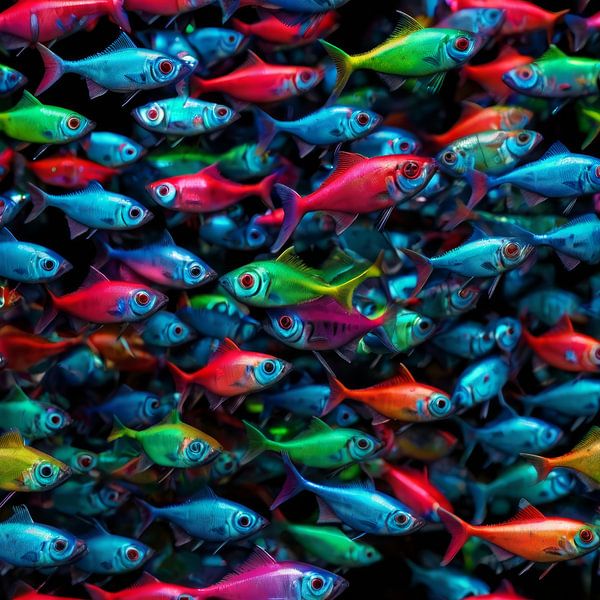 A Swarm of Fish van Brian Morgan