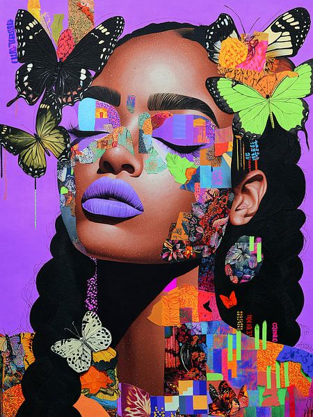 Purple Summer Vibes II van Jacky