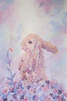 Le lapin et la fleur
