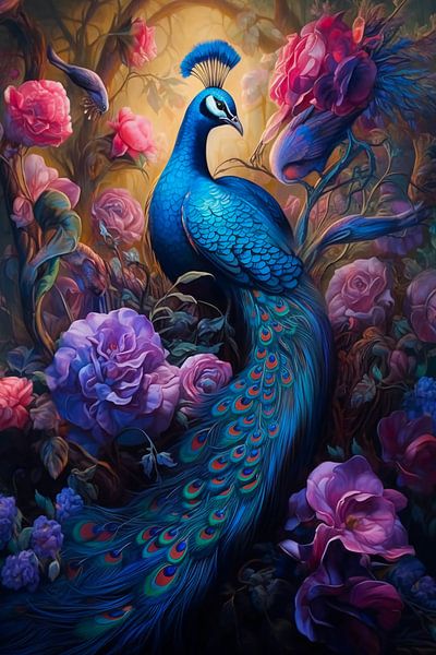 Pfau im Zaubergarten von haroulita