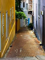 Bunte Gasse in Otrabanda, Curacao
