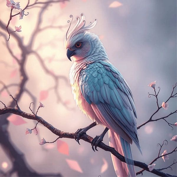 Magic pastel bird by Mira.digital