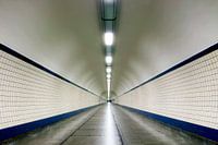 Perspektive im Fußgängertunnel Sint-Anna, Antwerpen