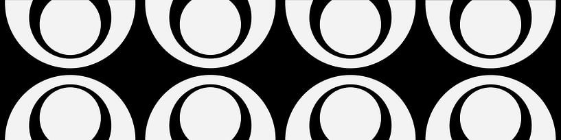 Géométrie scandinave image panoramique Balance BW par Mad Dog Art