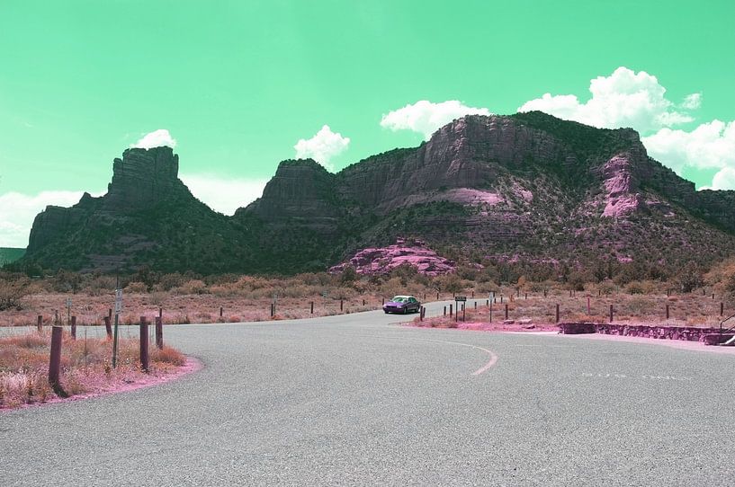 Auto in der Wüste von Arizona von Luci Boreali