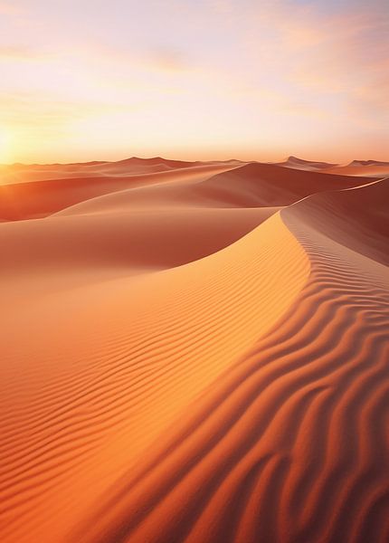 Blick über die Wüste von fernlichtsicht
