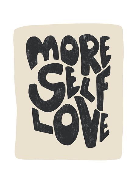Mehr Selbstliebe Schwarz von Bohomadic Studio