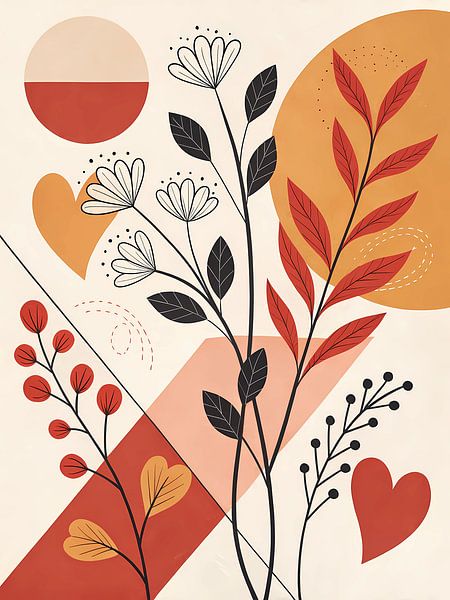 Harmonie florale abstraite par Artistic