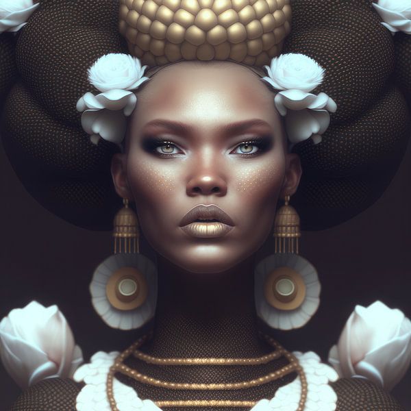 Portrait &quot;Reine de la terre&quot; par Carla Van Iersel