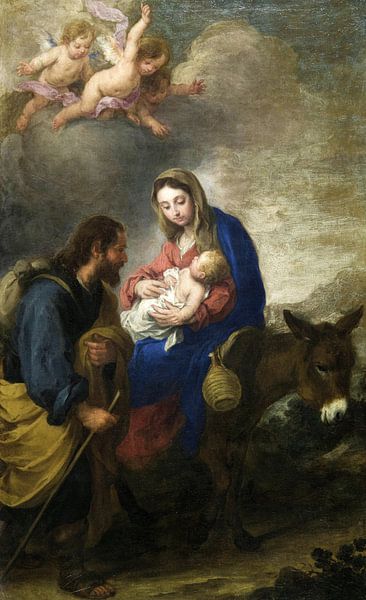 Bolome Esteban Murillo,Flight to Egypt by finemasterpiece