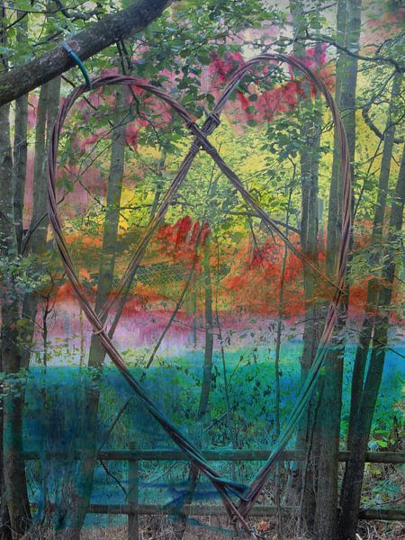 Coeur en bois par Dorothy Berry-Lound