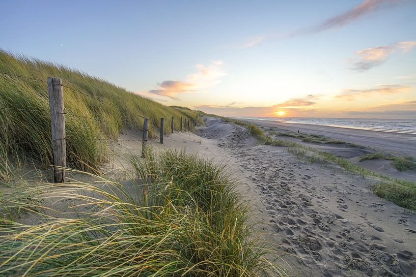Dünen und Strand an der Küste der Niederlande von Dirk van Egmond