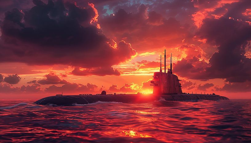 Onderzeeër zonsopkomst van TheXclusive Art