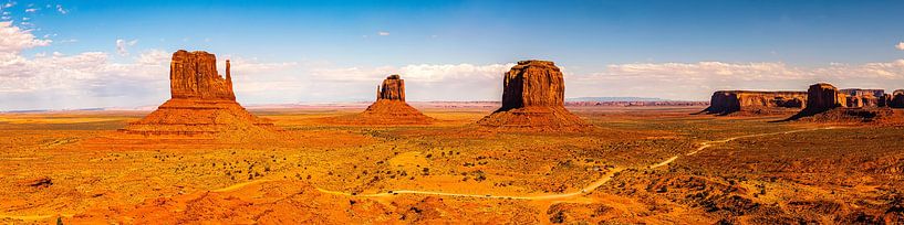 Panorama du vaste paysage de Monument Valley en Arizona (États-Unis) par Dieter Walther