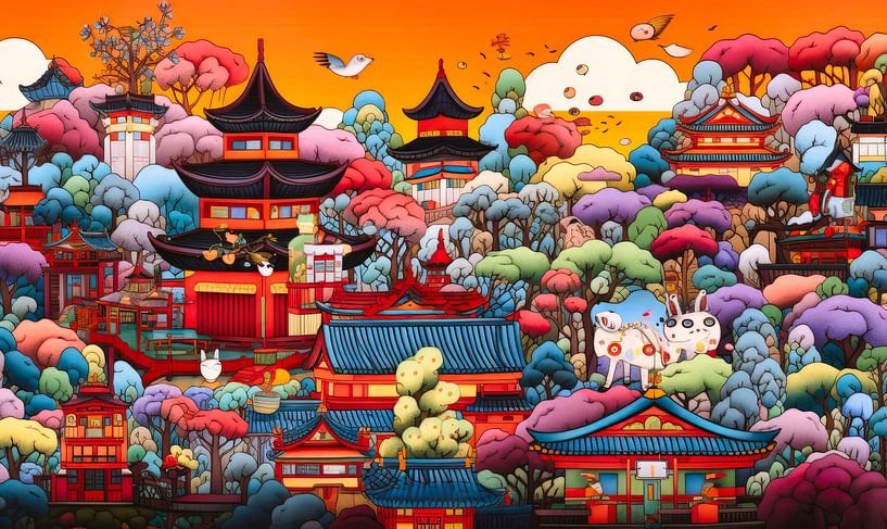 village by Virgil Quinn - Decorative Arts