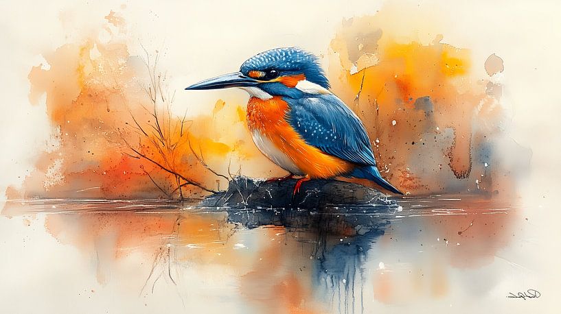 kingfisher by Gelissen Artworks