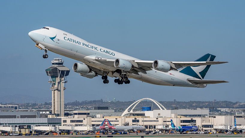 Cathay Pacific Cargo Boering 747-8 Frachtflugzeug. von Jaap van den Berg