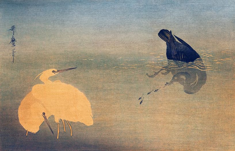 U nach Shirasagi von Utamaro Kitagawa von Meisterhafte Meister