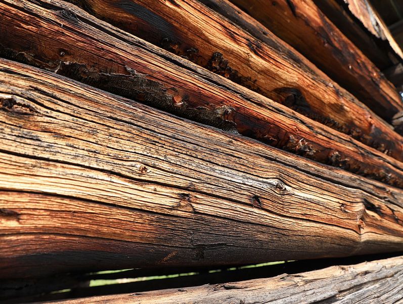 wooden beams by Marieke Funke